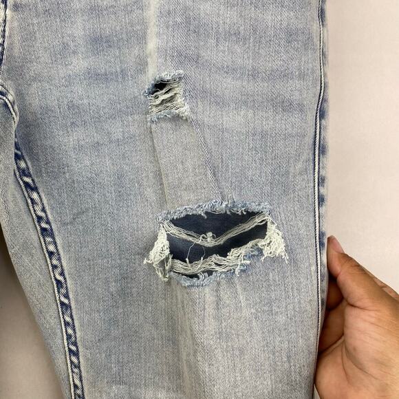 NWT Hollister Advanced Stretch Stacked Skinny Men’s Jeans 32x30 Light Blue Denim - Picture 12 of 12